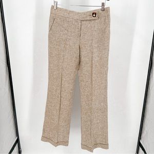 Tory Burch Tan Linen Pants